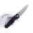 Нож Tenable Beaver stonewash сталь NItro-V рукоять Black/Purple G10