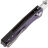 Нож Tenable Beaver stonewash сталь NItro-V рукоять Black/Purple G10