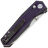 Нож Tenable Beaver stonewash сталь NItro-V рукоять Black/Purple G10