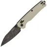 Нож Kershaw Bel Air Reverse tanto сталь Damascus рукоять Bright Nickel Cerakote Aluminium (6105DAM)