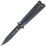 Нож Мастер-К Кавалер черный сталь 420 рукоять сталь (MK206A)