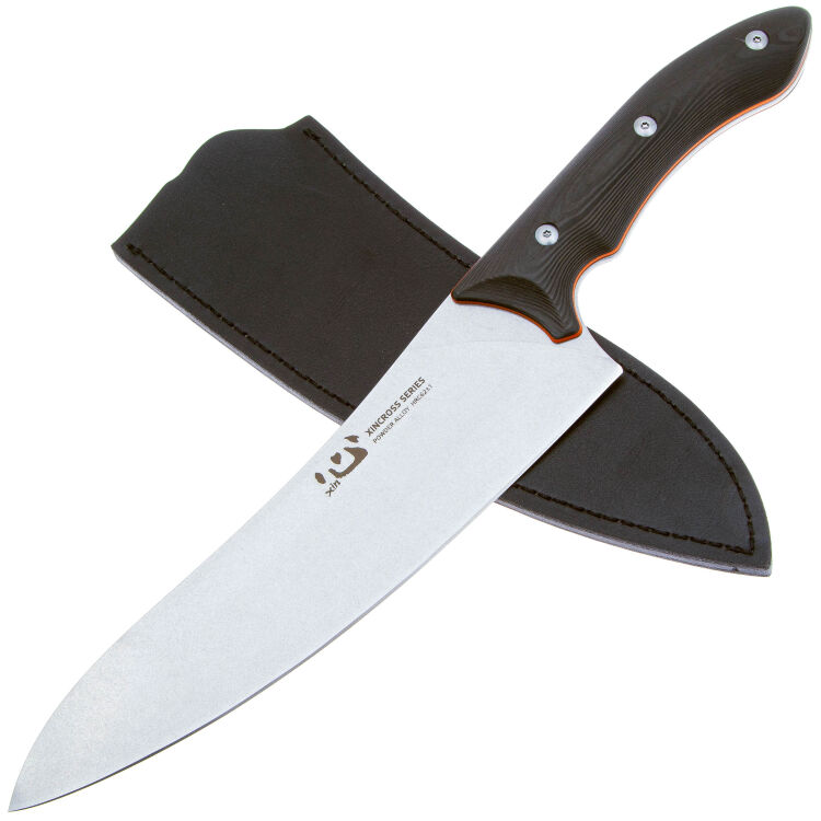 Нож кухонный Xin Cutlery Tactical Style Chef сталь Powder alloy steel рукоять Carbon Fiber (XC115)