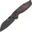 Нож Tenable Model 6 blackwash сталь 14C28N рукоять Black/Red G-mascus
