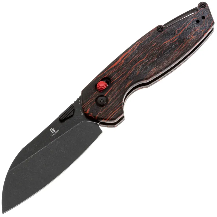 Нож Tenable Model 6 blackwash сталь 14C28N рукоять Black/Red G-mascus