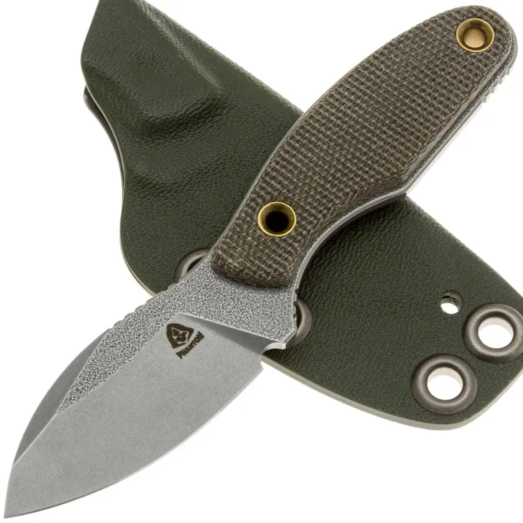 Нож PhantomTools Canuck nano gen2 сталь N690 рукоять OD Green canvas Micarta