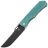 Нож Kansept Reedus blackwash сталь S35VN рукоять Green Titanium
