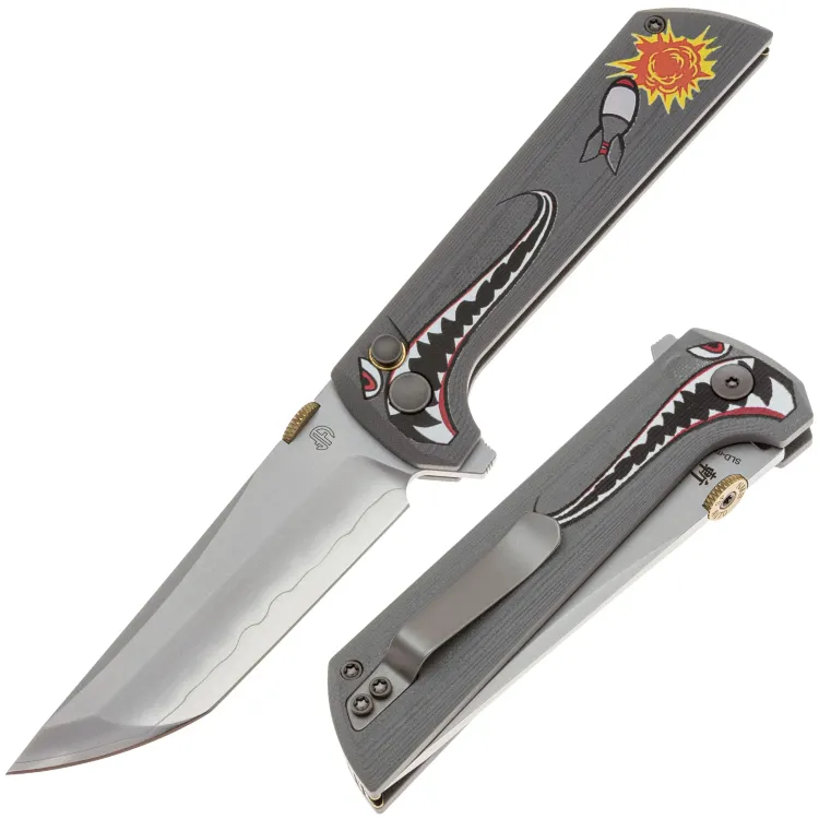 Нож North Mountain Blade Chop 2 Shark Bomber сталь SLD-Magic рукоять Grey G10
