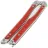 Нож-бабочка НОКС Эльф сталь D2 рукоять Red G10 (204-100401)