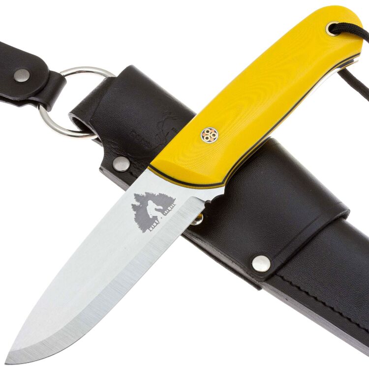 Нож 7 Ножей Йети сталь PGK рукоять Yellow G10