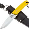 Нож 7 Ножей Йети сталь PGK рукоять Yellow G10