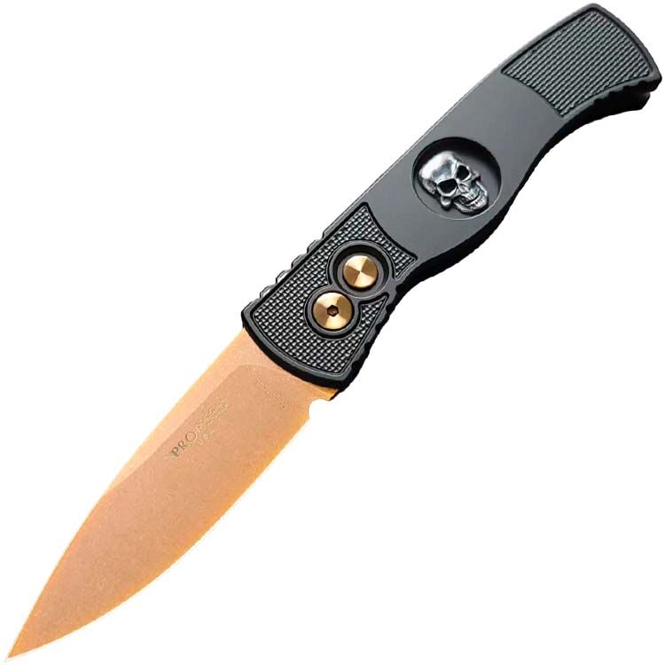 Нож Pro-Tech Tactical Response 2 Shaw Skull сталь MagnaCut рукоять Black Aluminium