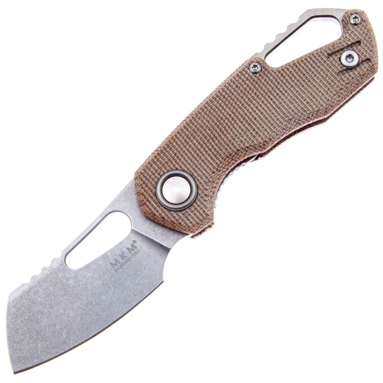 Нож MKM Isonzo Cleaver сталь M390 рукоять Natural Canvas Micarta (FX03M-2NC)