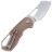Нож MKM Isonzo Cleaver сталь M390 рукоять Natural Canvas Micarta (FX03M-2NC)