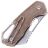 Нож MKM Isonzo Cleaver сталь M390 рукоять Natural Canvas Micarta (FX03M-2NC)