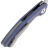 Нож Vanguard Mini Cleaver stonewash сталь M390 рукоять Blue Titanium