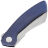 Нож Vanguard Mini Cleaver stonewash сталь M390 рукоять Blue Titanium