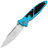 Нож Microtech SOCOM Elite S/E stonewash сталь M390 рукоять Turquoise Aluminium (160-10TQ)
