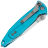 Нож Microtech SOCOM Elite S/E stonewash сталь M390 рукоять Turquoise Aluminium (160-10TQ)
