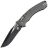 Нож Microtech Amphibian Ram-Lok black сталь M390MK рукоять Natural Clear Fluted Aluminum