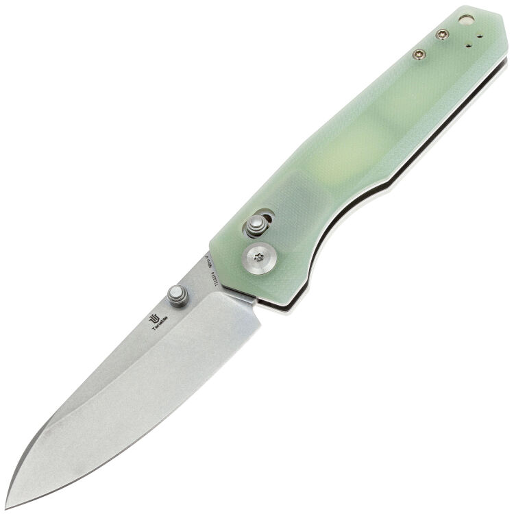 Нож Tenable Beaver stonewash сталь NItro-V рукоять Jade G10