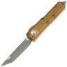 Нож Microtech UTX-85 T/E apocalyptic сталь M390 рукоять Tan Aluminum (233-10APTA)