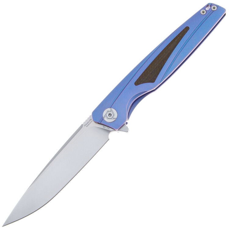 Нож Rike Knife 803CH сталь M390 рукоять Blue Ti/Carbon Fiber