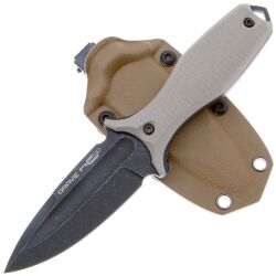 Нож N.C. Custom Grave blackwash сталь AUS-10 рукоять Tan G10