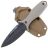 Нож N.C. Custom Grave blackwash сталь AUS-10 рукоять Tan G10