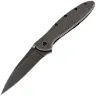 Нож Kershaw Leek Black Wash сталь 14C28N рукоять Stainless steel (1660BLKW)