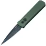 Нож Pro-Tech Godson DLC washed сталь 154CM рукоять Green Aluminium (721-Green DLCW)