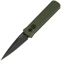 Нож Pro-Tech Godson DLC washed сталь 154CM рукоять Green Aluminium (721-Green DLCW)