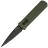 Нож Pro-Tech Godson DLC washed сталь 154CM рукоять Green Aluminium (721-Green DLCW)