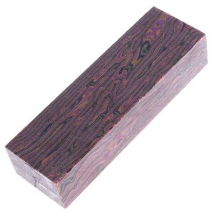 Микарта авторская блок 130×40×30мм мультицвет продольная (Crazyfiber)  (1.028)