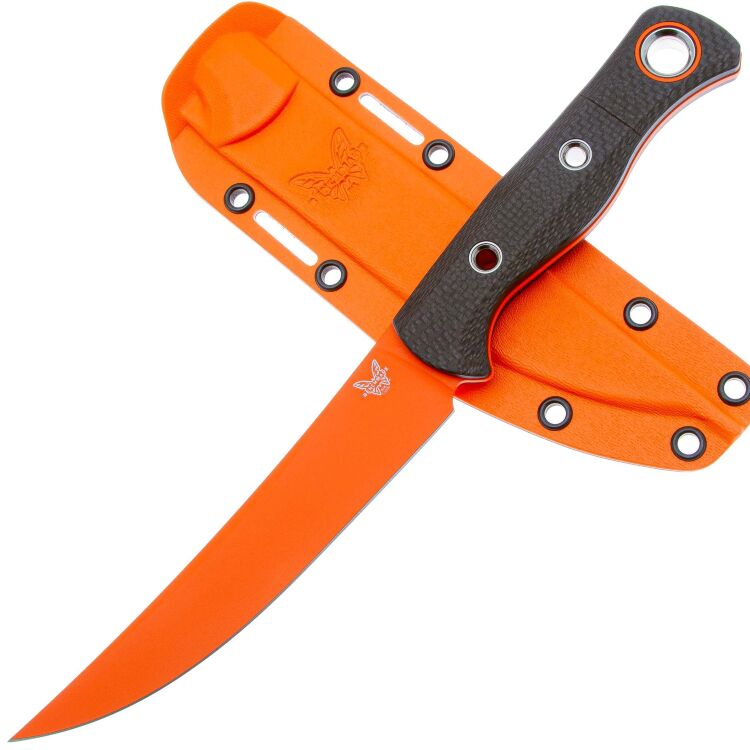 [Уценка] Нож Benchmade Meatcrafter Orange сталь S45VN рукоять Carbon Fiber (15500OR-2)