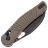 Нож Vosteed Morel blackwash сталь N690 рукоять Brown Aluminium