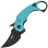 Нож Kubey Jaw Pikal blackwash сталь 14C28N рукоять Tiffany Blue G10
