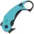 Нож Kubey Jaw Pikal blackwash сталь 14C28N рукоять Tiffany Blue G10