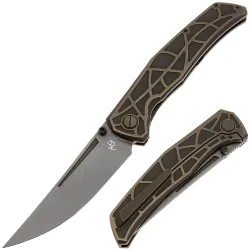 Нож Narush Knives Сахара сталь CPM-20CV рукоять Bronze Titanium