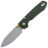 Нож Vosteed Raccoon TLL stonewash сталь 14C28N рукоять Green Micarta