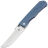 Нож Kansept Reedus satin сталь S35VN рукоять Blue Titanium