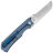 Нож Kansept Reedus satin сталь S35VN рукоять Blue Titanium
