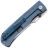 Нож Kansept Reedus satin сталь S35VN рукоять Blue Titanium