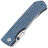 Нож Kansept Reedus satin сталь S35VN рукоять Blue Titanium