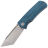 Нож Petrified Fish Beluga Tanto сталь K110 рукоять Blue Micarta