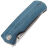 Нож Petrified Fish Beluga Tanto сталь K110 рукоять Blue Micarta
