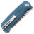 Нож Petrified Fish Beluga Tanto сталь K110 рукоять Blue Micarta