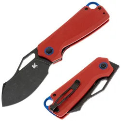 Нож Kristal Хоха сталь D2 Blackwashed рукоять Red G10