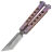 Нож-бабочка AtroposKnife Micro Smoke сталь N690 рукоять Pink Gradient Titanium