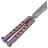 Нож-бабочка AtroposKnife Micro Smoke сталь N690 рукоять Pink Gradient Titanium