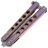 Нож-бабочка AtroposKnife Micro Smoke сталь N690 рукоять Pink Gradient Titanium